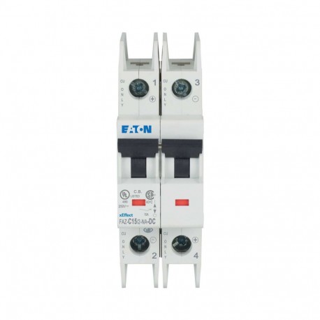 Eaton-moeller FAZ-C15/2-NA-DC Y7-120643 EATON ELECTRIC Miniature circuit breaker (MCB), 15A, 2p, type C characteris..