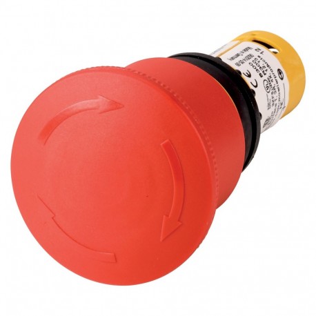 EATON - MOELLER C22-PVT45P-K11 C22-PVT45P-K11 121610 Y7-121610 EATON ELECTRIC Emergency-stop, 45mm, pull/turn release, 1NO1NC, black