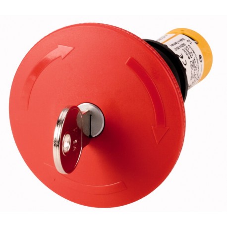 EATON - MOELLER C22-PVS60P-MS1-K02 C22-PVS60P-MS1-K02 121621 EATON ELECTRIC Emergency-stop, 60mm, MS1, 2N/C, red