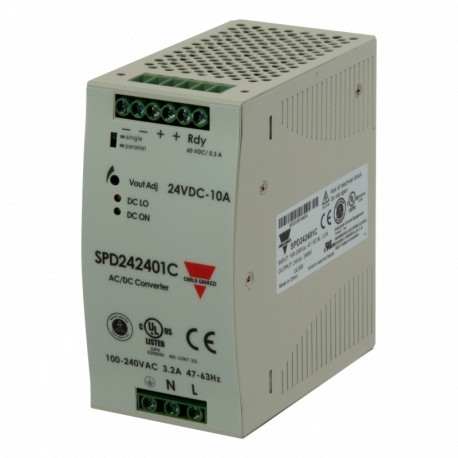 Carlo-gavazzi SPD122401C CARLO GAVAZZI Selected parameters MODEL Din Rail AC INPUT VOLTAGE 88 264V OUTPUT POWER 240W PARAL..