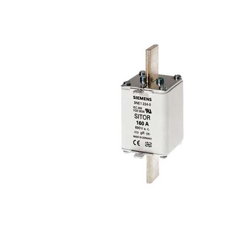 SIEMENS 3NE1227-0 3NE1227-0 SIEMENS SITOR fuse link, with blade contacts, NH1, In: 250 A, gS, Un AC: 690 V, Un DC: 250 V, fron..