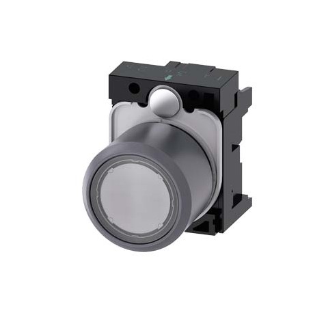 SIEMENS 3SU1231-0EB70-0AA0 3SU1231-0EB70-0AA0 SIEMENS Pushbutton, compact, with extended stroke (12 mm), 22 mm, round, plastic with met..
