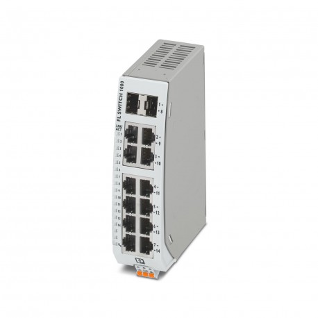 Phoenix contact FL SWITCH 1012NT-2SFP Narrow Ethernet switch, wide temperature range, twelve RJ45 po..