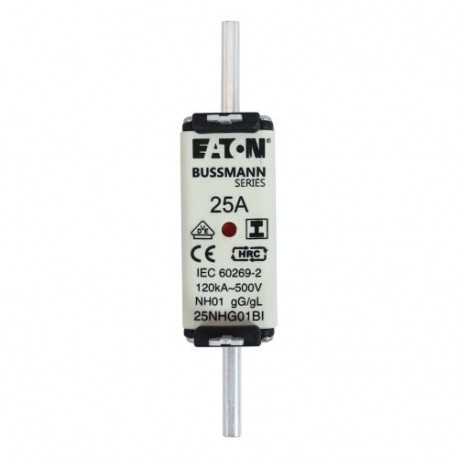 EATON - MOELLER NH FUSE 125A 500V GL/GG SIZE 01 NH FUSE 125A 500V GL/GG SIZE 01 125NHG01BI EATON ELECTRIC Fuse-link, LV, 125 A, AC 500 V, NH01, gL/gG, IEC, ..