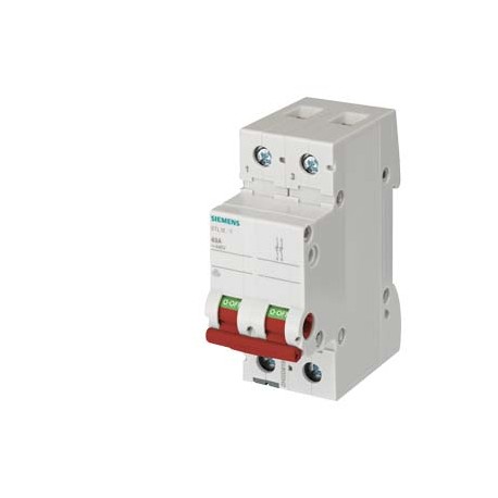 Siemens 5TL1291-1 off switch 100A 2-pole, with red handle