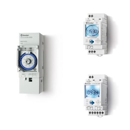 Finder 12A200240000 12 Series Mechanical or Electronic digital time switches 16 A.