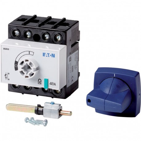Eaton-moeller DCM-40/1+CM Y8-1314107 EATON ELECTRIC Switch-disconnector, 3 pole + N, 40 A, With blue rotary handle..