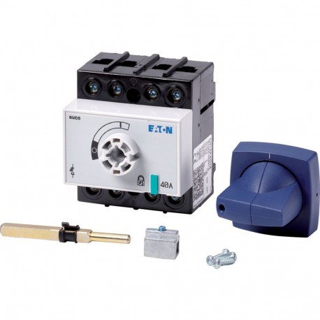 Eaton-moeller DCM-40/4+CM Y8-1314111 EATON ELECTRIC Switch-disconnector, 4 pole, 40 A, With blue rotary handle and..