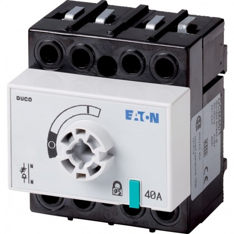 Eaton-moeller DCM-40/1-SK+FM Y8-1314112 EATON ELECTRIC Switch-disconnector, 3 pole + N, 40 A, Without rotary handl..