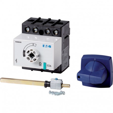 Eaton-moeller DMM-63/4+SK Y8-1314160 EATON ELECTRIC Switch-disconnector, 4 pole, 63 A, With blue rotary handle (Ty..