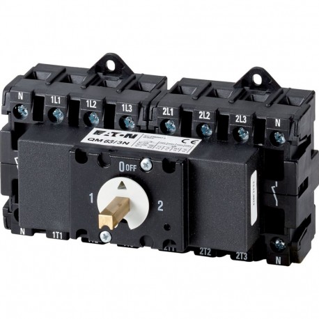 Eaton-moeller QM63/3N Y8-1319915 EATON ELECTRIC Changeover switch, 2x4p, 63A, switch-disconnector