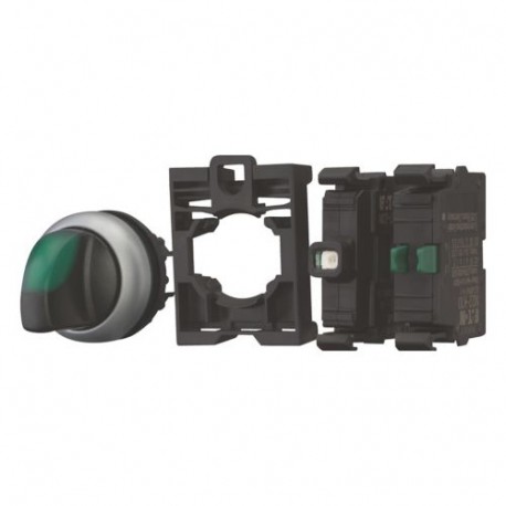 Eaton-moeller M22-WRLK-G-K10LED230-BVP Y7-132597 EATON ELECTRIC Selector switches 1 N/O with thumb grip, complete d..