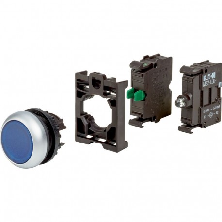 EATON - MOELLER M22-DL-B-K10LED-BVP M22-DL-B-K10LED-BVP 132614 Y7-132614 EATON ELECTRIC Illuminated pushbutton actuators, complete device