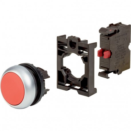 EATON - MOELLER M22-D-R-K01-BVP M22-D-R-K01-BVP 132618 Y7-132618 EATON ELECTRIC Pushbutton 1 N/C contact, complete device