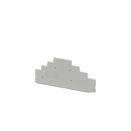 Phoenix contact D-PT 2,5-4L End cap, depth: 60.9 mm, width: 2.2 mm, height: 142.4 mm, colour: grey