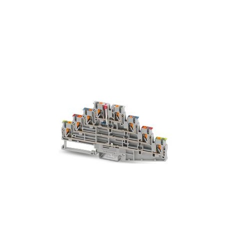 Phoenix contact PT 2,5-PE/L RD/L BU/L LED 24 RD Multi-floor terminal block, number of connections: 8..
