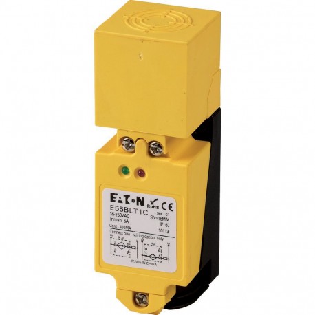 EATON - MOELLER E55BLT1E E55BLT1E 135814 Y7-135814 EATON ELECTRIC Proximity switch, inductive, 1N/O/1N/C, Sn 30mm, 2L, 35-250VAC, qua..