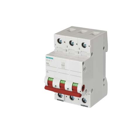 Siemens 5TL1363-1 off switch 63A 3-pole, with red handle