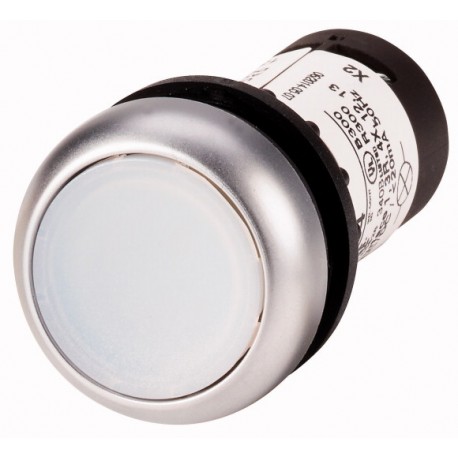 EATON - MOELLER C22-DL-W-K10-120 C22-DL-W-K10-120 136627 EATON ELECTRIC Illuminated pushbutton actuator, Flat, momentary, 1 N/O, Screw connec..