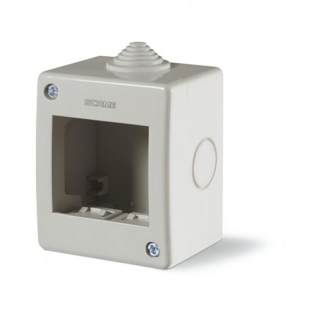Scame 136.4122 UNIBOX S.M.ENCLOSURE IP40 2 GANG