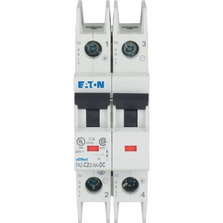 Eaton-moeller FAZ-C2/2-NA-DC Y7-137239 EATON ELECTRIC Miniature circuit breaker (MCB), 2A, 2p, type C characteristi..