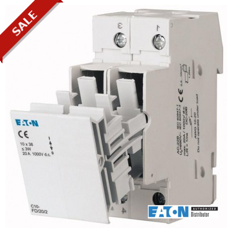 EATON - MOELLER FCFDC10DI-1L-SOL FCFDC10DI-1L-SOL 137258 EATON ELECTRIC Fuse-disconnector with flashing light, 25A DC, 10x38 mm