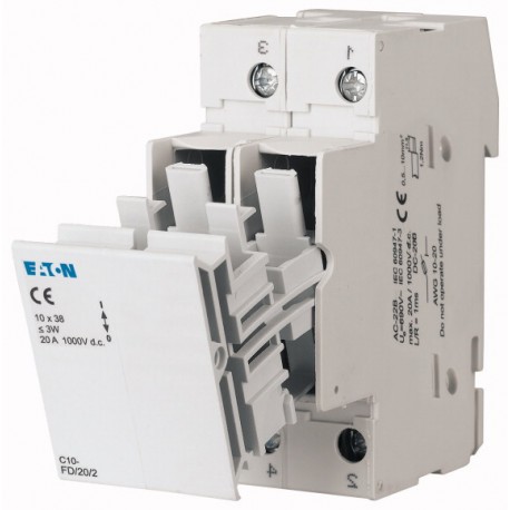 EATON - MOELLER FCFDC10DI-2L-SOL FCFDC10DI-2L-SOL 137259 EATON ELECTRIC Fuse-disconnector with flashing light, 25A DC, 10x38 mm