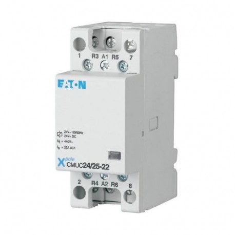 Eaton-moeller CMUC24/25-31 Y7-137400 EATON ELECTRIC Installation contactor, 24 VAC/DC, 3N/C+1N/O, 25A