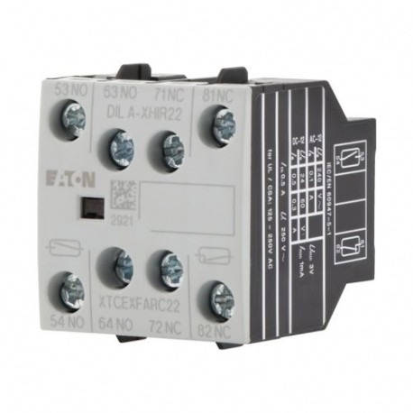 EATON - MOELLER DILA-XHIR22 DILA-XHIR22 139580 Y7-139580 EATON ELECTRIC Auxiliary contact module, 2N/O+2N/C, electronic