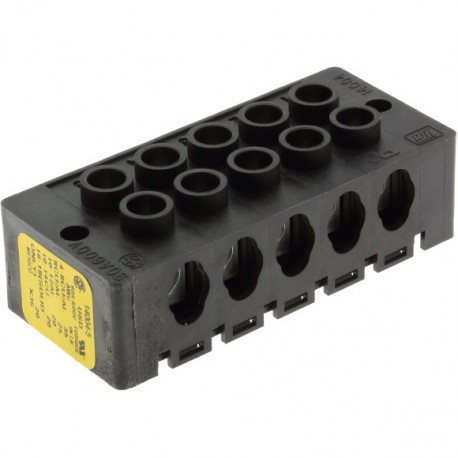 EATON - MOELLER POWER TERMINAL (3 WKS) POWER TERMINAL (3 WKS) 14004-5 EATON ELECTRIC Terminal block, low voltage, 90 A, AC 600 V, DC 600 V, 5P, UL,..