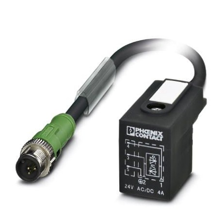 Phoenix contact SAC-3P-M12MS/3,0-PUR/BI-1L-Z Sensor/actuator cable