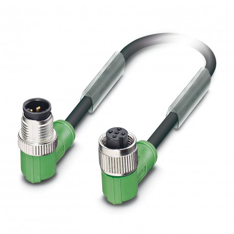 Phoenix contact SAC-5P-M12MRB/1,5-PUR/M12FRB Sensor/actuator cable, 5-pos., PUR, halogen free, black..