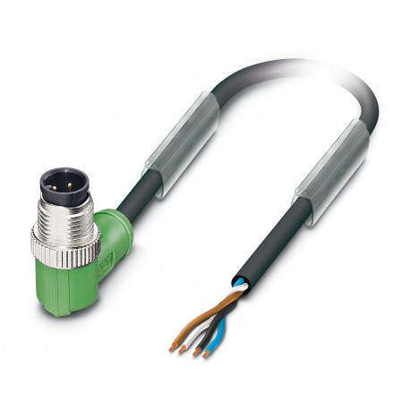 Phoenix contact SAC-4P-M12MRD/0,3-PUR Sensor/actuator cable, 4-pos., PUR, halogen free, black-gray R..
