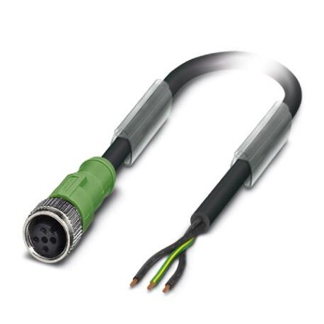 Phoenix contact SAC-3P- 5,0-116/M12FS VC Sensor/actuator cable, 3-position, PUR/PVC, black RAL 9005,..