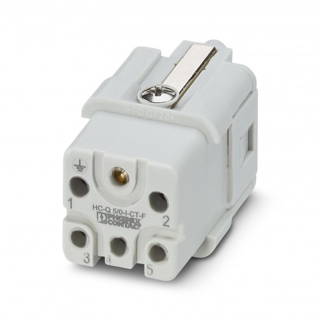 Phoenix contact HC-Q05-I-CT-F HEAVYCON socket insert, Q5 series, 5-pos., crimp connection