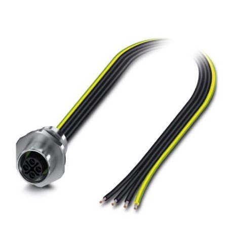 PHOENIX CONTACT SACC-E-M12FSS-4P-M16XL/0,5 PE SACC-E-M12FSS-4P-M16XL/0,5 PE 1411605 PHOENIX CONTACT Flush-type connector