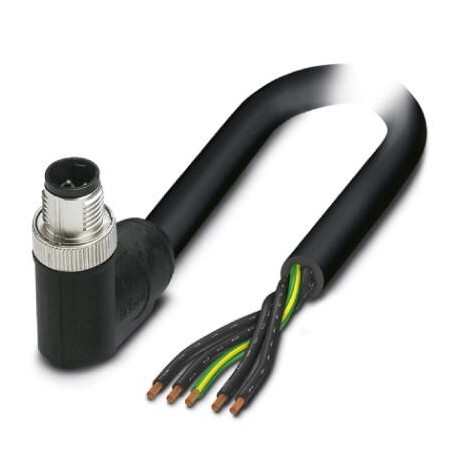 Phoenix contact SAC-5P-M12MRK/ 1,5-PUR PE Power cable, 5-position, PUR halogen-free, black-gray RAL ..