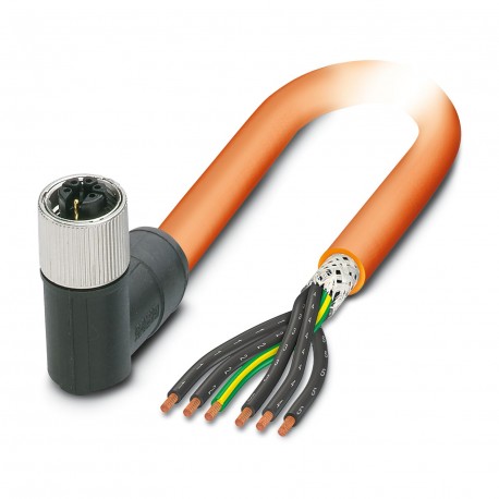PHOENIX CONTACT SAC-6P-3,0-PVC/M12FRM PE SH SAC-6P- 3,0-PVC/M12FRM PE SH 1414913 PHOENIX CONTACT Power cable, 6-position, PVC, orange RAL 2003, shielded..