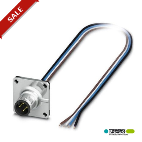 PHOENIX CONTACT SACC-SQ-M12MS-4CON-25F/0,5 SACC-SQ-M12MS-4CON-25F/0,5 1419991 PHOENIX CONTACT Sensor/Actuator flush-type plug, 4-pos., M12, A-coded, fr..