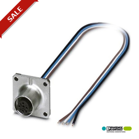 PHOENIX CONTACT SACC-SQ-M12FS-4CON-25F/0,5 SACC-SQ-M12FS-4CON-25F/0,5 1420003 PHOENIX CONTACT Sensor/Actuator flush-type socket, 4-pos., M12, A-coded, ..