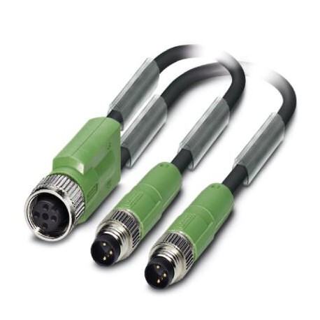 Phoenix contact SAC-3P-M12FY/2X0,3-PUR/M8MS Sensor/actuator cable SAC-3P-M12FY/2X0,3-PUR/M8MS 1423237