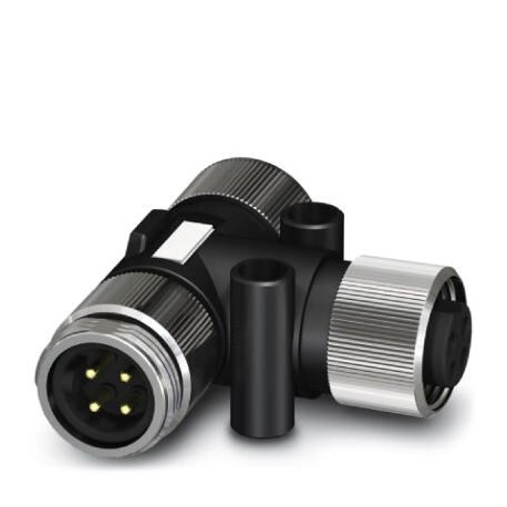 Phoenix contact SAC-4P-MINT/2XMIN VP T-distributor, 4-pole, female connector 7/8"-16UNF connector fe..