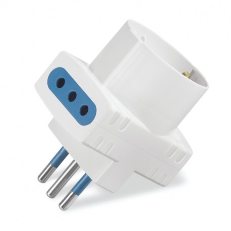 Scame 144.457/N 3-WAY ADAPTOR 250V AC max 1.500W