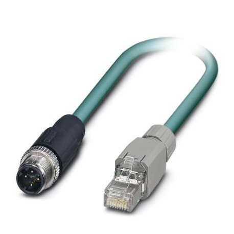 PHOENIX CONTACT VS-M12MSD-IP20-LI-93P/10,0 VS-M12MSD-IP20-LI-93P/10,0 1445279 PHOENIX CONTACT Assembled Ethernet cable, CAT5e, shielded, 2-pair, 26 AWG..