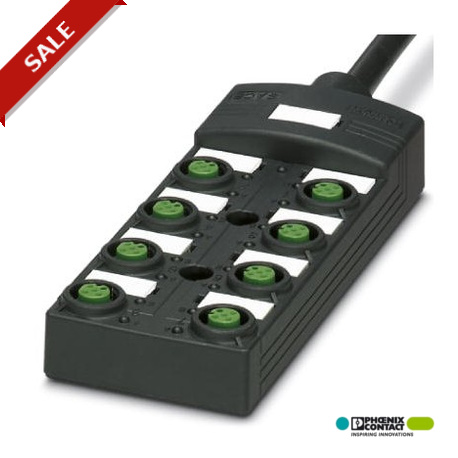 Phoenix contact SACB-8/ 8-10,0PUR SCO P Sensor/actuator box, Application: Standard, Connection metho..