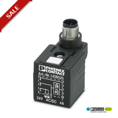 Phoenix contact SAC-3P-MS/A-1L-Z SCO Valve connectors, 3-position, Plug straight M12 SPEEDCON, A-cod..