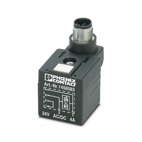 Phoenix contact SAC-4P-MS/A-1L-Z D SCO Valve connectors, 4-position, Plug straight M12, A-coded, on ..