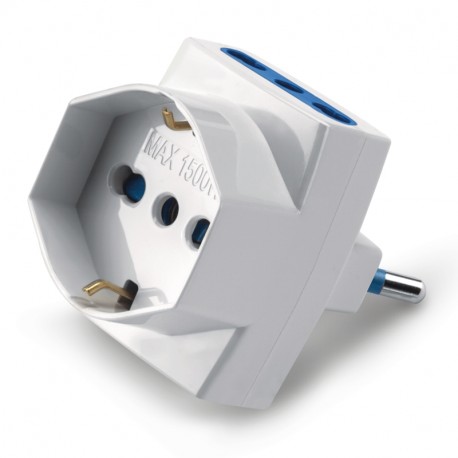 Scame 146.570/N BLUELINE ADAPTOR P40+ 2 BIV. 2P+E 16A