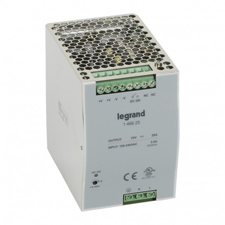 LEGRAND 146625 146625 LEGRAND ALIM.ESTB.100-240VCA24VCC 20A