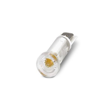 PHOENIX CONTACT HS LCA-YE 12,5X5-F HS LCA-YE 12,5X5-F 1474408 PHOENIX CONTACT Signal light with flat connector, active, rigid, Cylindrical head..